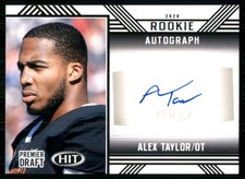 2020 SAGE HIT Autographs Black #A95 Alex Taylor TW3455