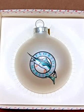 Vintage 1991 Topperscot FLORIDA MARLINS MLB Ornament ~ Sports Collectors Series