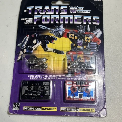 Transformers G1 Decepticons Rumble & Ravage Hasbro Reissue Authentic New 2018