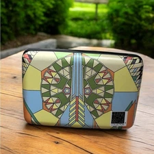 FRANK LLOYD WRIGHT COLLECTION Hard Case Card Holder Art Deco Geometric