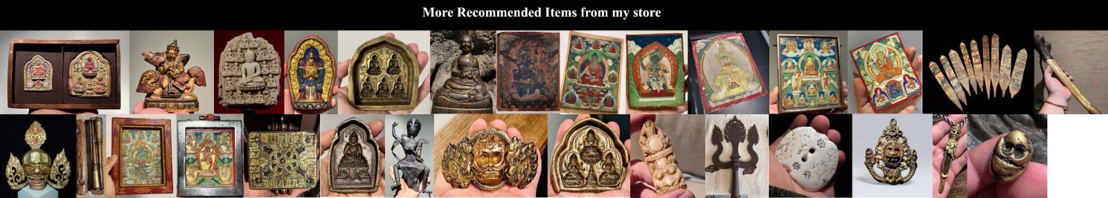 Tibet Vintage Old Buddhist Red Thangka Four-armed Avalokitesvara Bodhisattva