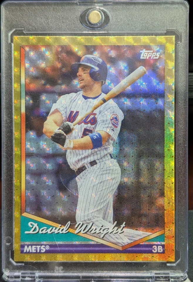 2024 Topps Archives David Wright Foilfractor 1/1  1994 Design New York Mets - Image 2 of 3