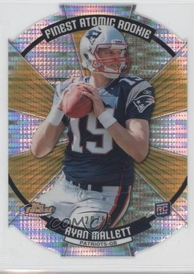 2011 Topps Finest Atomic Rookie Die-Cut Gold Refractor 28/50 Ryan Mallett RC 0f8