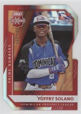 2021 Panini Elite Extra Edition Prime Numbers B Die-Cut /109 Yoffry Solano 0i4k
