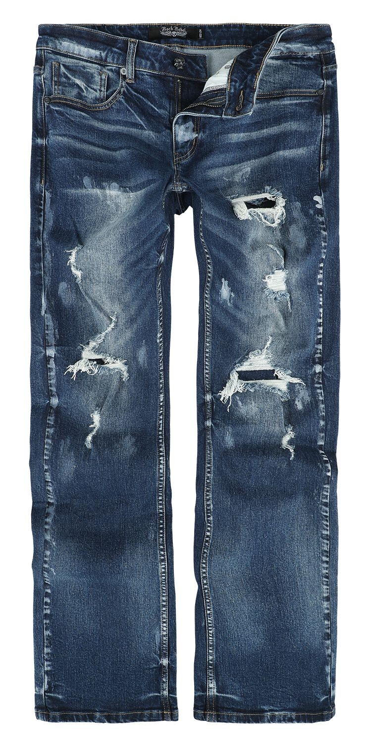 Джинсы Rock Rebel от EMP Herren blaue Boot Cut mit были найдены и уничтожены 11490₽
