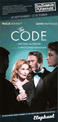 THE CODE - TRACIE BENNETT / JOHN PARTRIDGE - HANDZETTEL / FLYER - GAY INTEREST