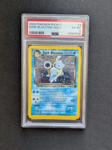 [PSA 6] 2000 POKEMON ROCKET #3 DARK BLASTOISE-HOLO UNLIMITED