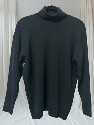 Maglione Vintage Lana Merino Jonelle Pescatore Pullover Nero Tg Lg/XL NUOVO - Foto 1 di 4