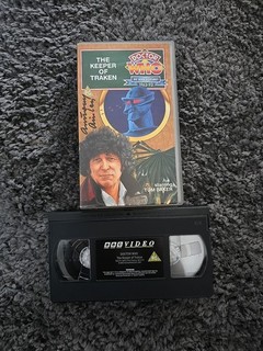 Doctor Who: The Keeper Of Traken (VHS 1997) Signed By Anthony Ainley The Master