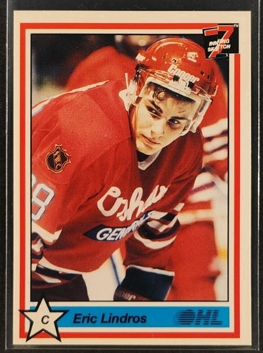 Eric Lindros #1 Hockey Cards 1990 7th Inning Sketch Ohl trading card — raw and PSA graded price guide