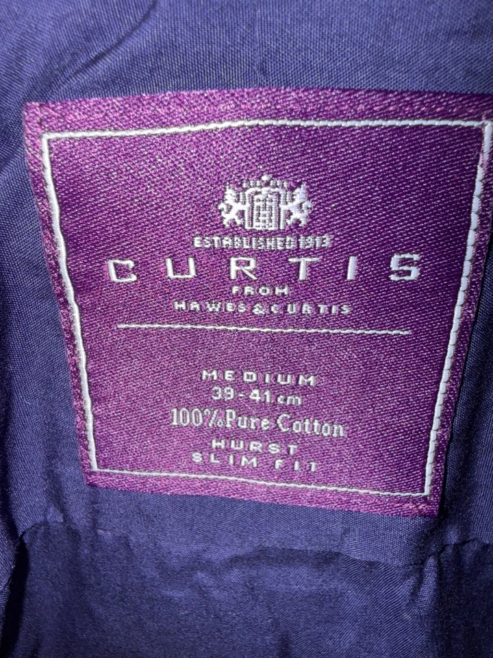 Hawes & Curtis Chemise Habillée Homme Bleu Coton (EU 48, INT M) - Photo 2/3