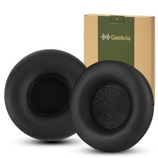 Geekria Protein Leather Ear Pads for Monster DNA On-Ear Headphones Black