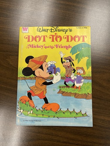 Walt Disney’s Dot To Dot Mickey And His Friends Coloring Book - Picture 1 of 15