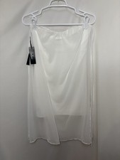 Lulus Strapless White Dress Layered Size Small
