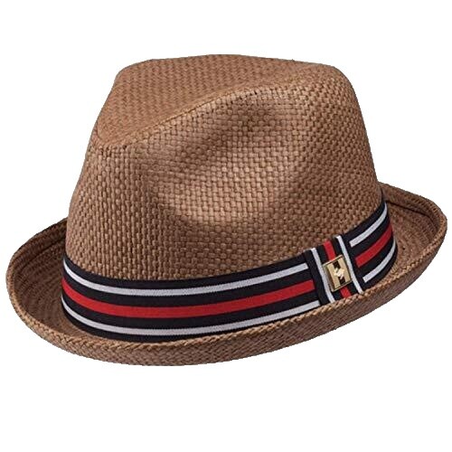 Peter Grimm Classic Fedora‎ Sun Hat Canvas 100% Cotton Women’s OS Ourdoor Casual Peter Grimm | Brown Tokio Fedora Hat | Hats Unlimited main image 2