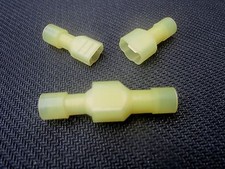 250PC FEMALE MALE SPADE 12-10 AWG CRIMP CONNECTOR .250