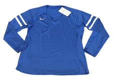 NWT Nike Stock Club Ace Long Sleeve Volleyball Jersey Women s Large Blue CZ1429