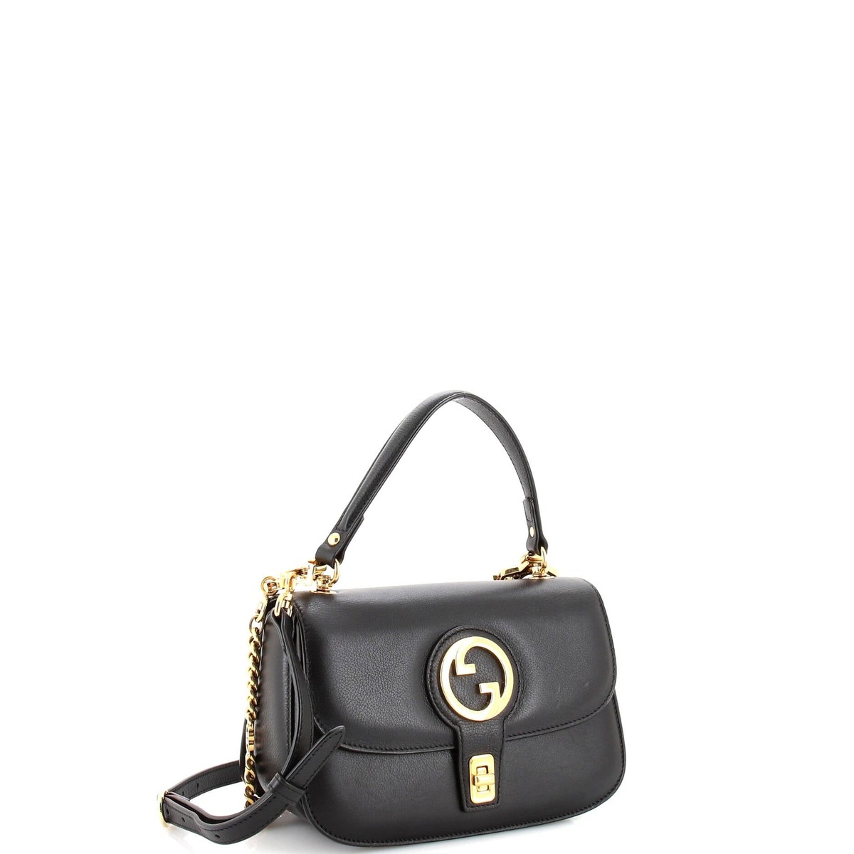 Gucci Blondie NM Chain Top Handle Bag Leather Small | eBay
