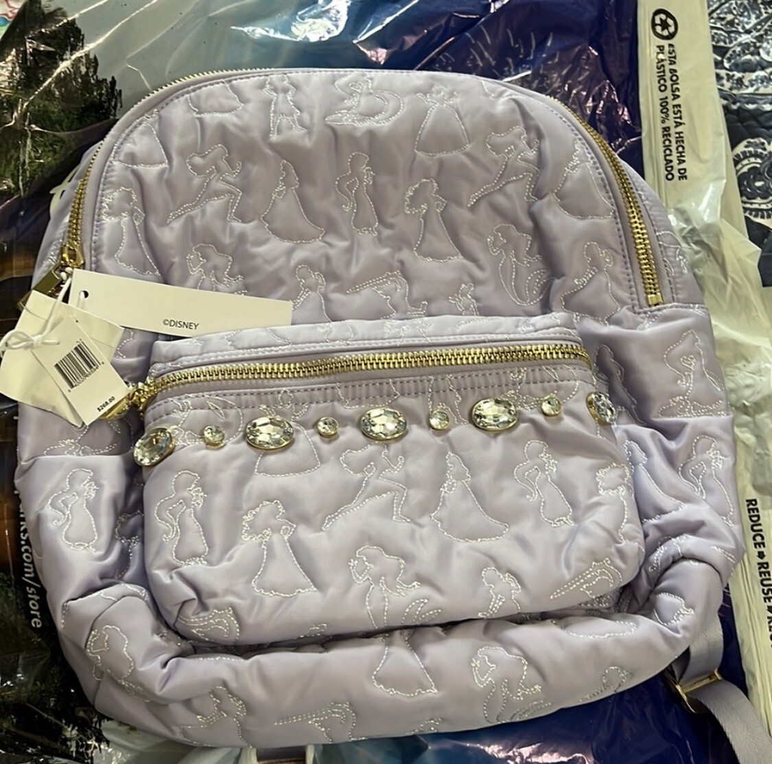 Stoney Clover Lane x Disney Princesses Purple Backpack  display picture 3