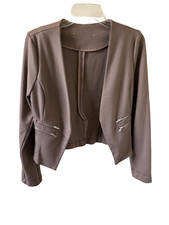 Size Small Misses Blazer 85.5 cotton 9.5 Rayon 5 Spandex accent Zipper