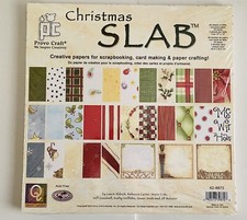 Provo Craft Scrapbooking Slab Christmas Holiday 12x12 Paper 90 Sheets
