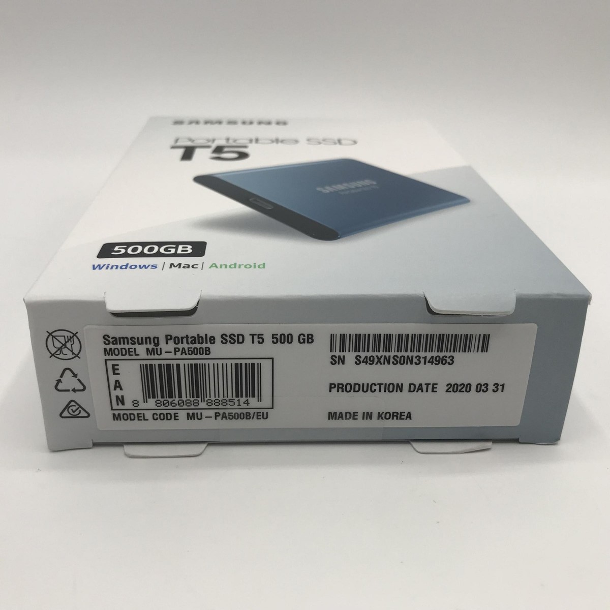 Mu Pa500b Portable Ssd T5 500gb Boxed Samsung T5 500 GB USB Gen