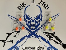 6 Pier - Surf Fishing Rigs 1/0 Hooks Pompano Spots Whitings Croakers Snappers