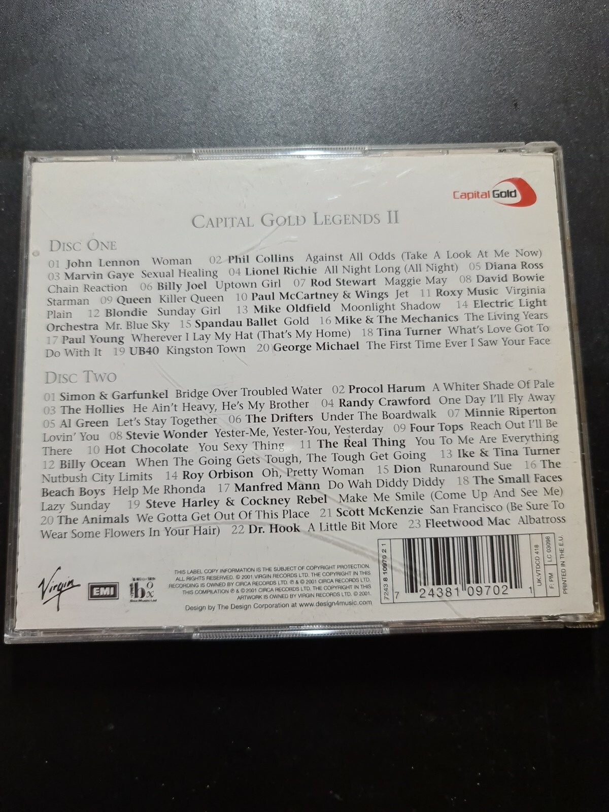 Various Artists Capital Gold Legends II (2001) 2 X CD 724381097021 eBay