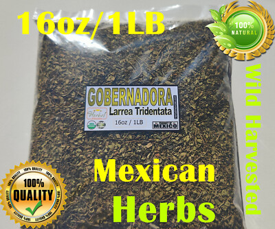  Gobernadora Tea Natural Hierbas Mexicanas 1LB Larrea tridentata Chaparral leaf 