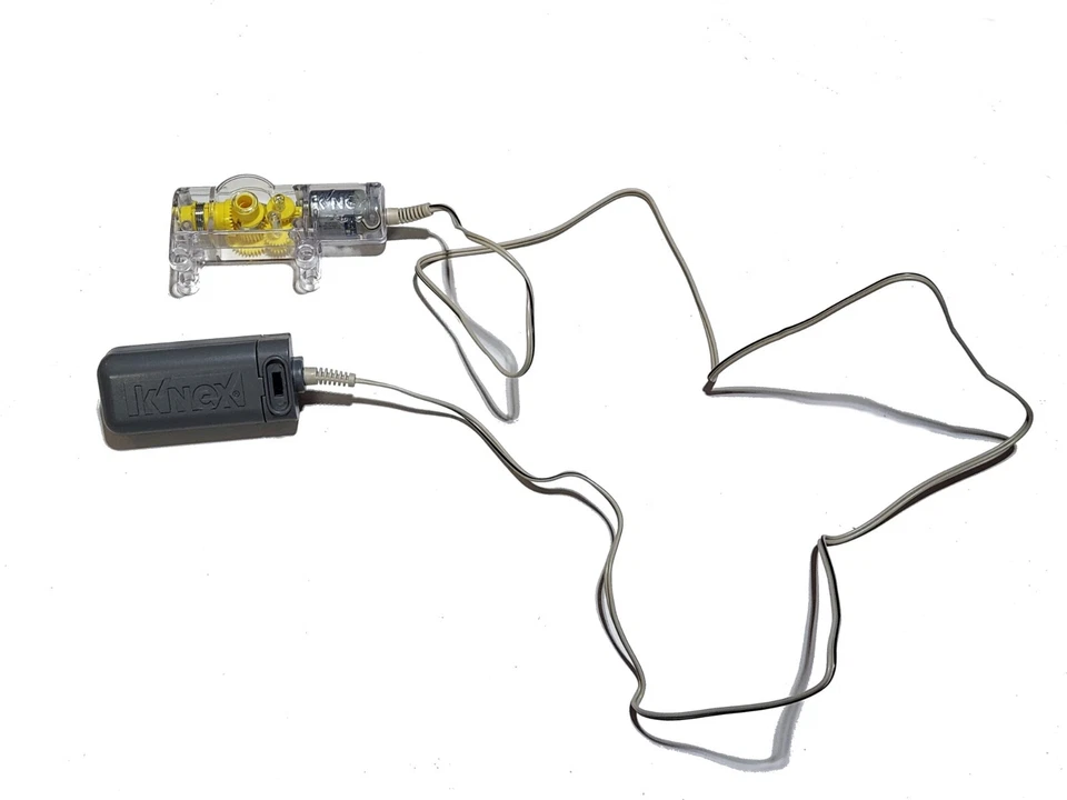 NEW KNEX Motor Long Tether Cable Gray & Clear Battery Forward Reverse K'NEX - Image 3 of 3