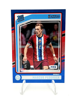 2024-25 Donruss Optic - Marcus Pedersen - Rated Rookie Blue /49 - Norway