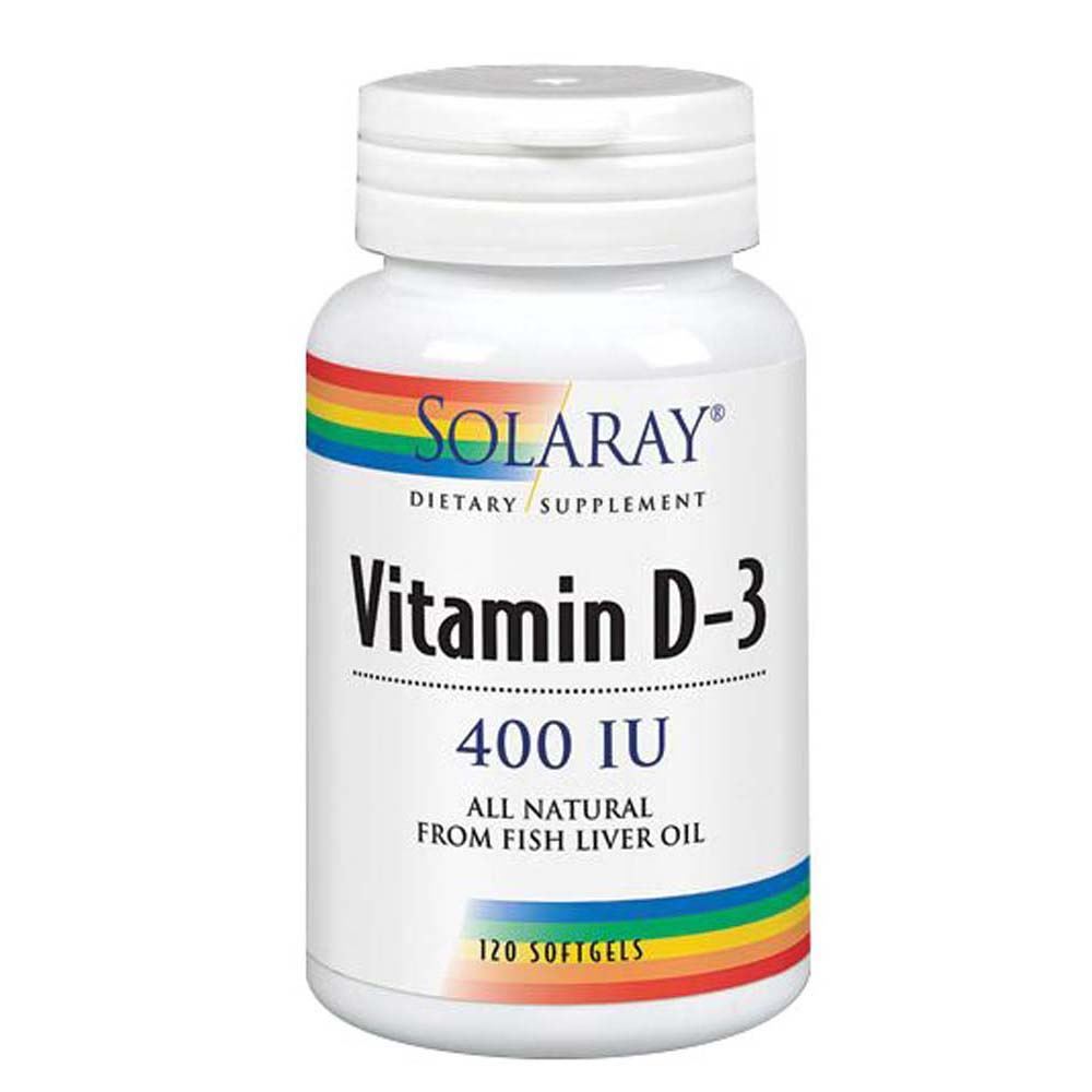 Vitamina D-3 120 Cápsulas Blandas 400 Ui De Solaray