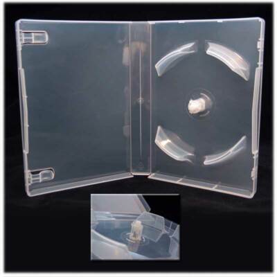 15 27MM TOP QUALITY SUPER CLEAR MULTI-10/11/12 DVD CASES WITH ONE HUB DB27-10C