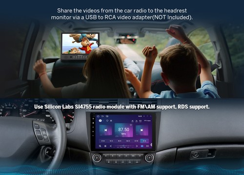 Android 13 Carplay For Honda Accord 7th 2003-2007 Car Radio Stereo Apple GPS NAV - Picture 13 of 24