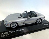 Dodge Viper Cabriolet Roadster 1993 Silber Minichamps 430144034 1:43