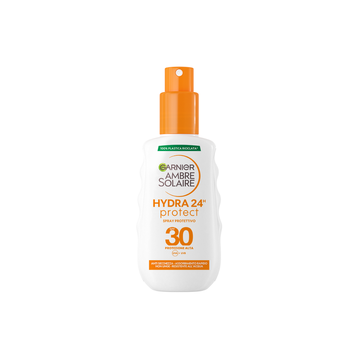 Garnier Ambre Solaire Hydra 24 Spray Gachette Protettivo SPF 30+ Vegano 200ml