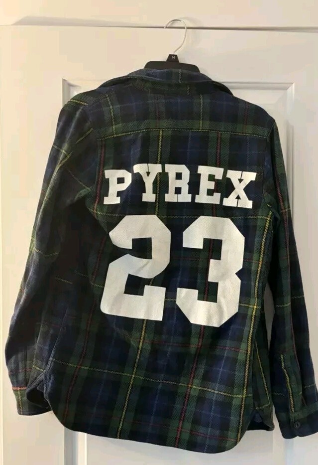 Polo Ralph Lauren Rugby Pyrex Shirt Flannel Rare Off White Virgil