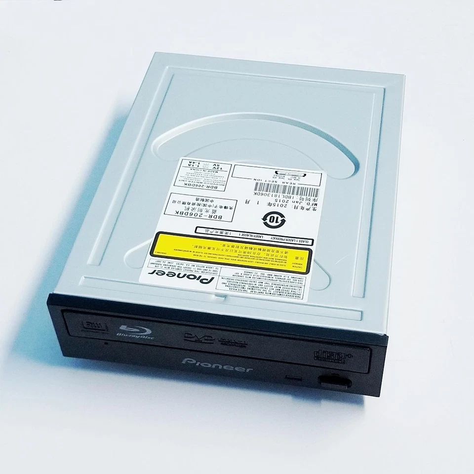Pioneer BDR-206DBK 12X Blu-ray BD-R SATA DVD BD CD Drive Burner Writer 3D Player - Image 3 of 3