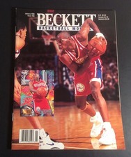 Beckett Basketball Card Monthly February 1994 #43 Jamal Mashburn Cover