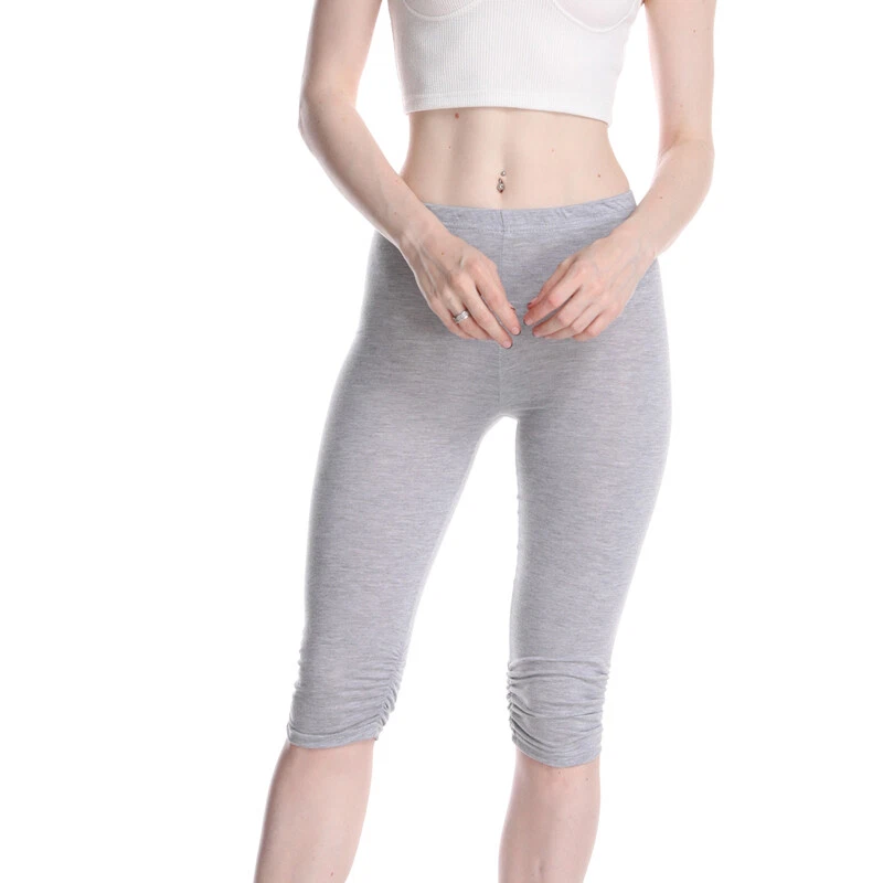 Knee length shop yoga pants