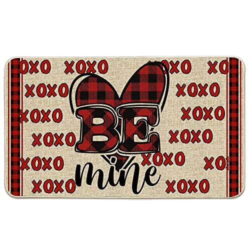 Valentines Door Mats Outdoor 17x29 Inch, Valentines 17"x29" Valentines