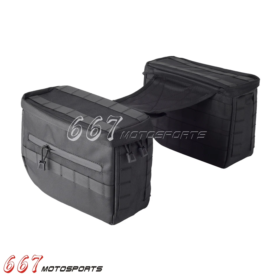 Для Harley Sportster Softail Dyna задняя седельная сумка клуб стиль нейлоновая сумка регулируемая - Изображение 4 из 4