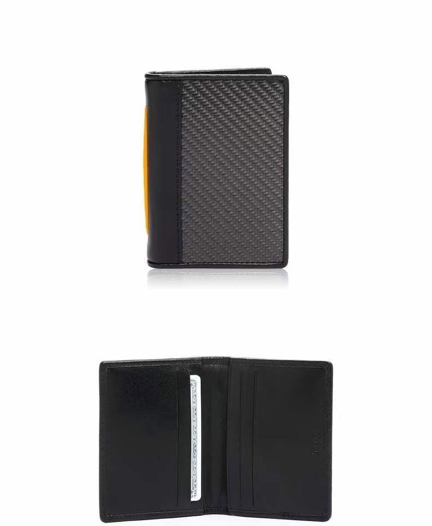 TUMI I MCLAREN Folding Card Case Business Card Holder Carbon TUMI I MCLAREN Folding Card Case Business Card Holder Carbon