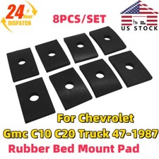 For 1947-1987 Chevrolet Gmc C10 C20 Truck 8pcs Rubber Bed Mount Pad Kit Gm Truck