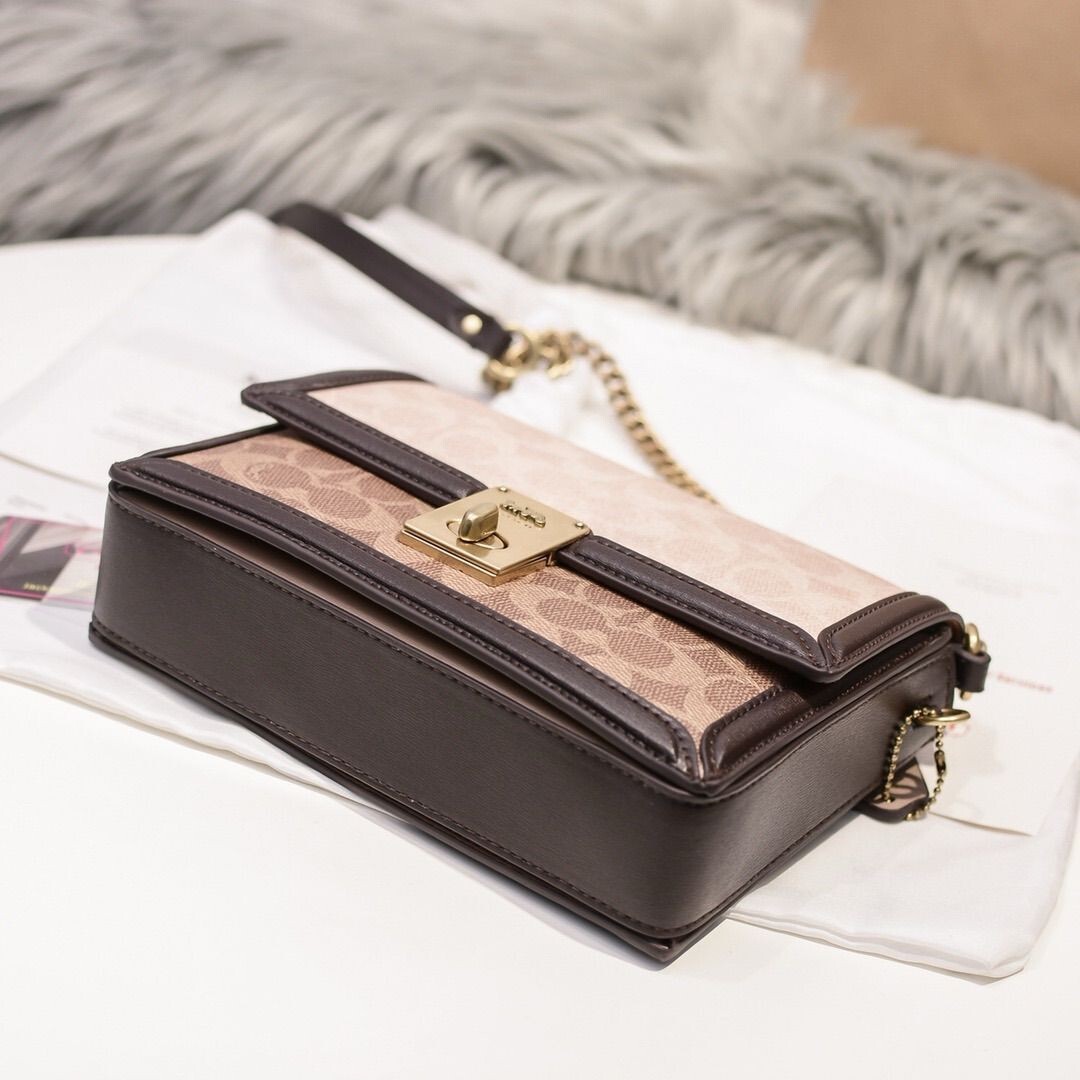 Coach Hutton Wallet COACH Hutton Shoulder Bag In Signature