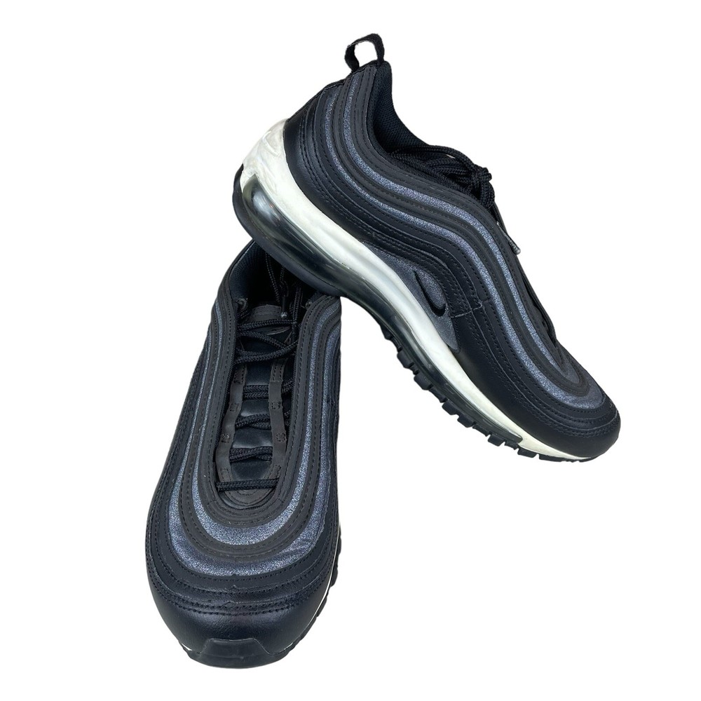 Nike Air Max 97 Womens Glitter Sneakers in Black Grey Size 8.5 AT0071-002