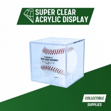 Baseball Display Case | Acrylic Baseball Cube Clear Storage Case