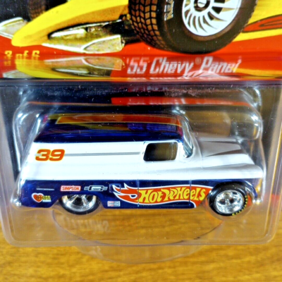 「2007 RLC REAL RIDERS '55 CHEVY PANEL Hot Wheels RLC Real Riders '55 Chevy Panel 2864/11000 Blue White