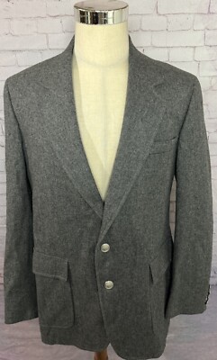 Arnold Palmer Sport Coat Men s 42L Wool Gray 2 Button Single Vent Blazer Jacket