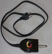 ADJUSTABLE THERMOSTAT CORD CONTROLLER ONLY FOR ELECTRIC SMOKER GRILL ELEMENT 